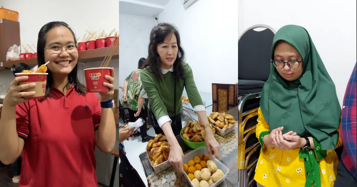 Suasana kebersamaan dalam acara buka puasa bersama synergy di bulan Ramadan 2025
