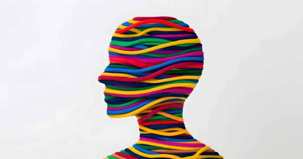 Illustration of color psychology revealing the secret behind human emotions and choices