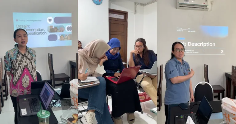 Sharing Knowledge Synergy tentang pentingnya job description untuk memahami peran, tanggung jawab, dan efektivitas kerja