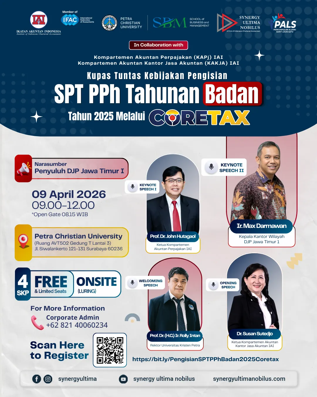 Pelatihan kupas tuntas pengisian SPT PPh Badan Tahun 2025 melalui CoreTax oleh Synergy Training