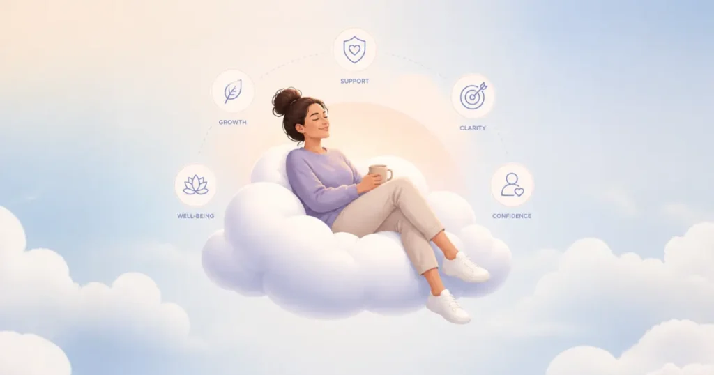 Ilustrasi career cushioning, yaitu langkah mempersiapkan peluang karier sebagai antisipasi terhadap ketidakpastian dunia kerja.